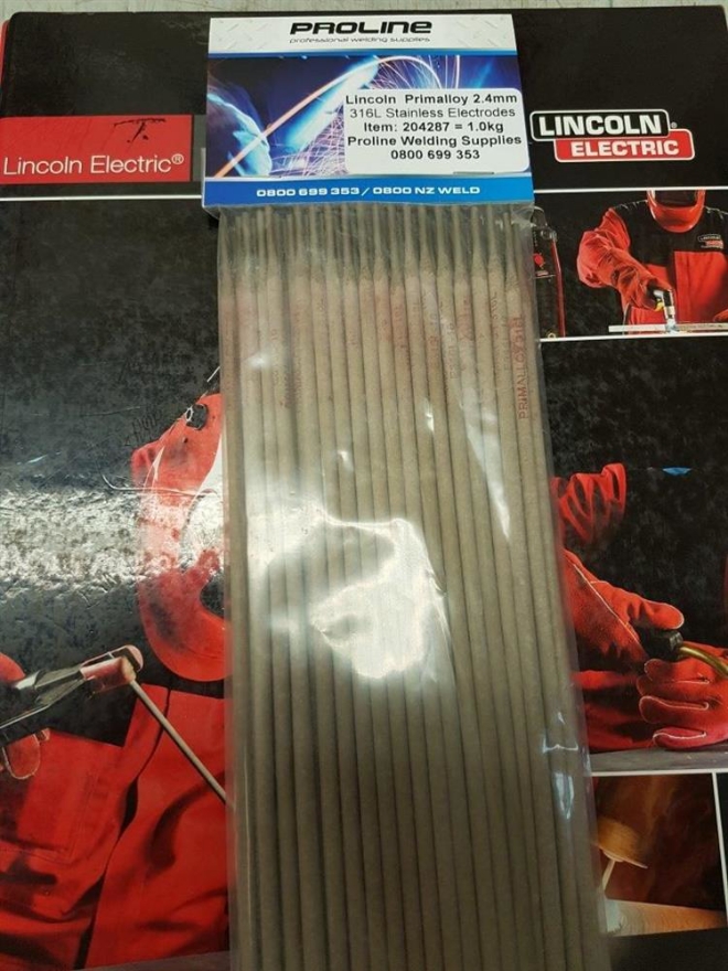 3.2mm 316L Stainless Arc Welding Electrodes | 0.5KG Pack - Approx. 14 Rods