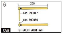Telwin 803152 Spot Welding XA6 Straight Arm Set 250mm