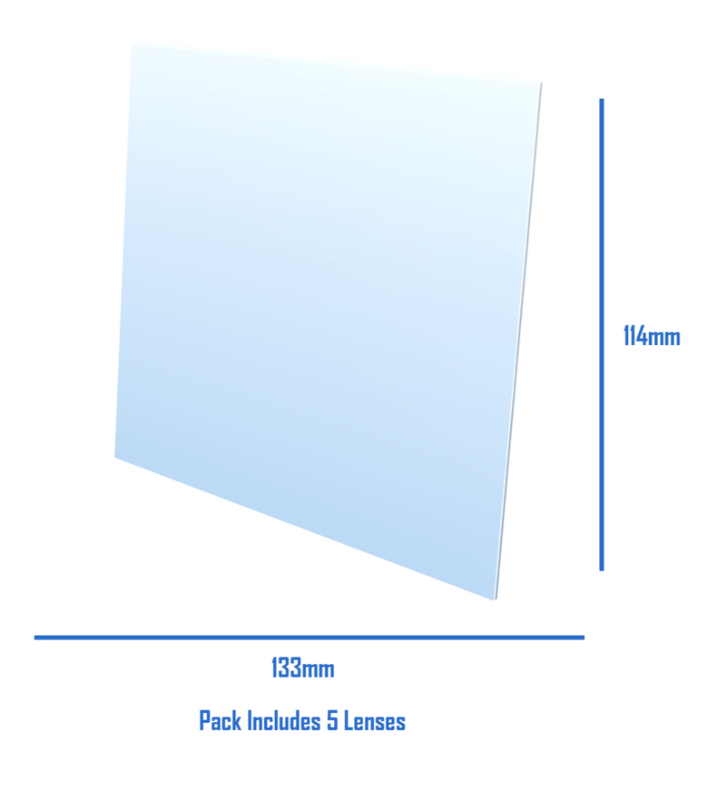 Promax Outside Lens 133x114mm 5Pk 