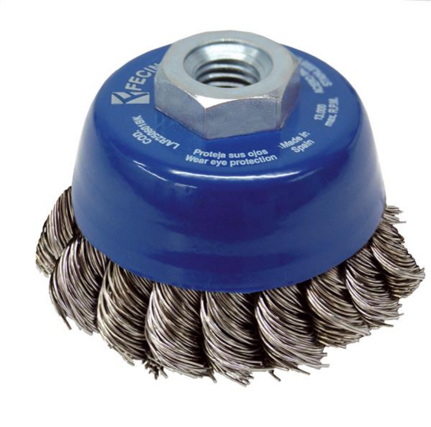 Fecin Twist Knot Inox Cup Brush 65mmxM14