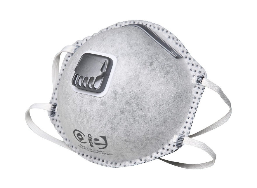 Esko Breathe Easy P2 Carbon Filter Valved Mask 12Pk