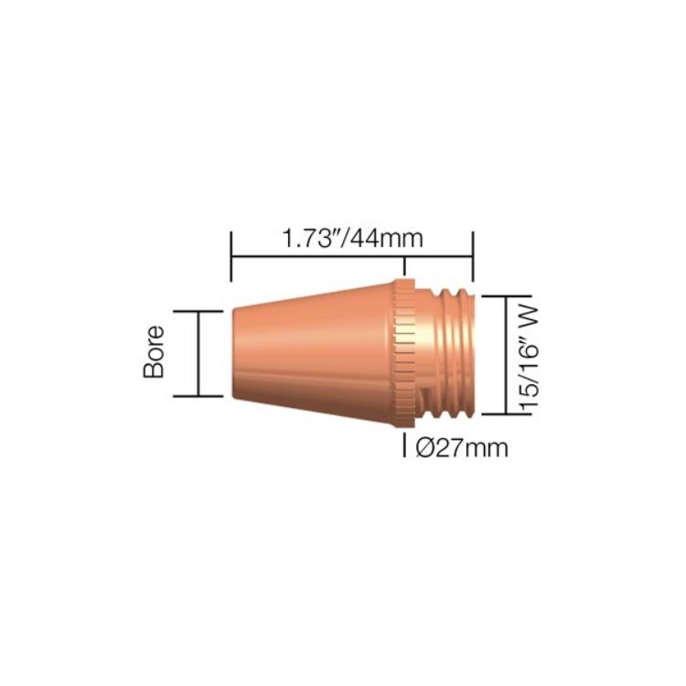 Tweco Style TW2 M22,23,24 Nozzles