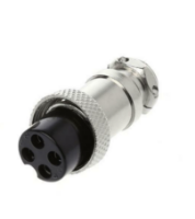 Weldtech 4 Pin Black/Silver Plug