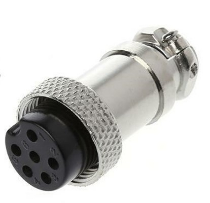 Strata 6 Pin Black/Silver Plug