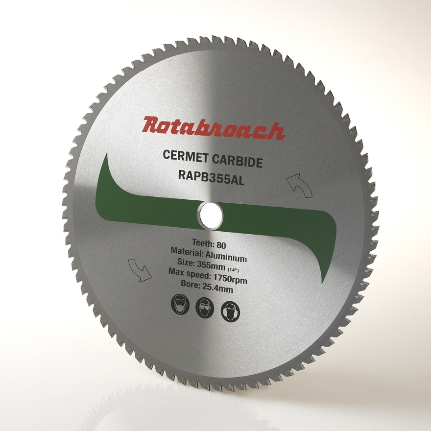 Rotabroach 355mm Cermet Carbide Dry Cutting Blades