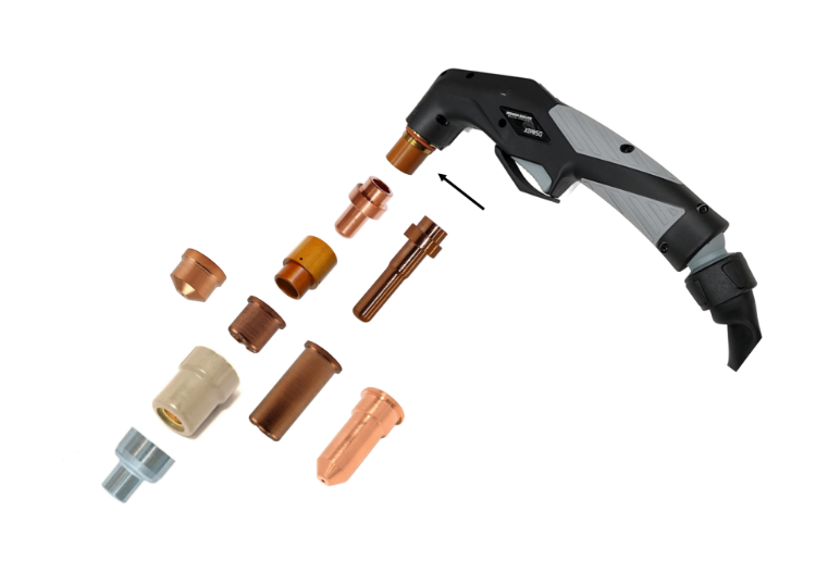 Cebora Style C1352 Plasma Torch Head