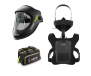 Optrel Swiss Air PAPR Multi Use Respiratory System & Clearmaxx Grinding Helmet Kit